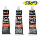 Sellador de juntas de motor, adhesivo de silicona RTV negra de alta temperatura para juntas de motor automotriz, pegamento para coche, 1/3/5/10 unidades