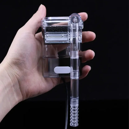 New Suspended Filter For Fish Tanks, Mini Filter, USB, 2.5W, 250H/L Suitable For Fish Tanks Below 30cm, Aquariums