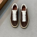 Classic Leisure Sport Board Shoes Men's Couple British Simple Match Dequn White Shoes Flat Heel Breathable Cement Ground