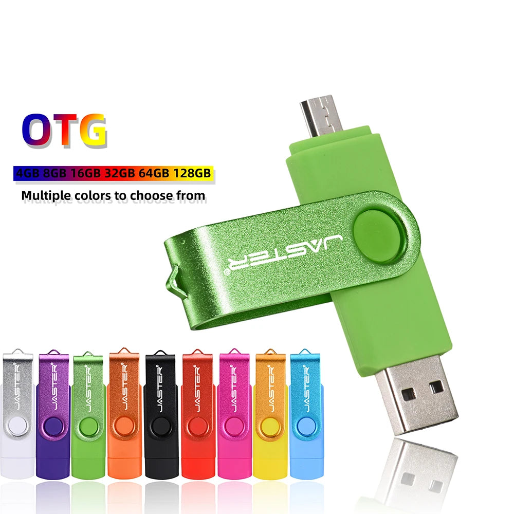 JASTER 10 PCS LOT Pen Drive 128GB 3 IN 1 Memoria USB 64GB Key Chain USB Flash Drive 32GB Free TYPE-C Adapter Memory Stick Gift