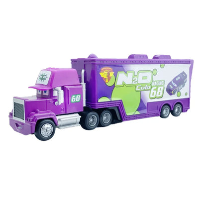Disney Pixar Cars 2 3 Juguetes Rayo McQueen Camión Jackson Storm Tío Mack 1:55 Camión de fundición Modelo de remolque Niño niños Regalo