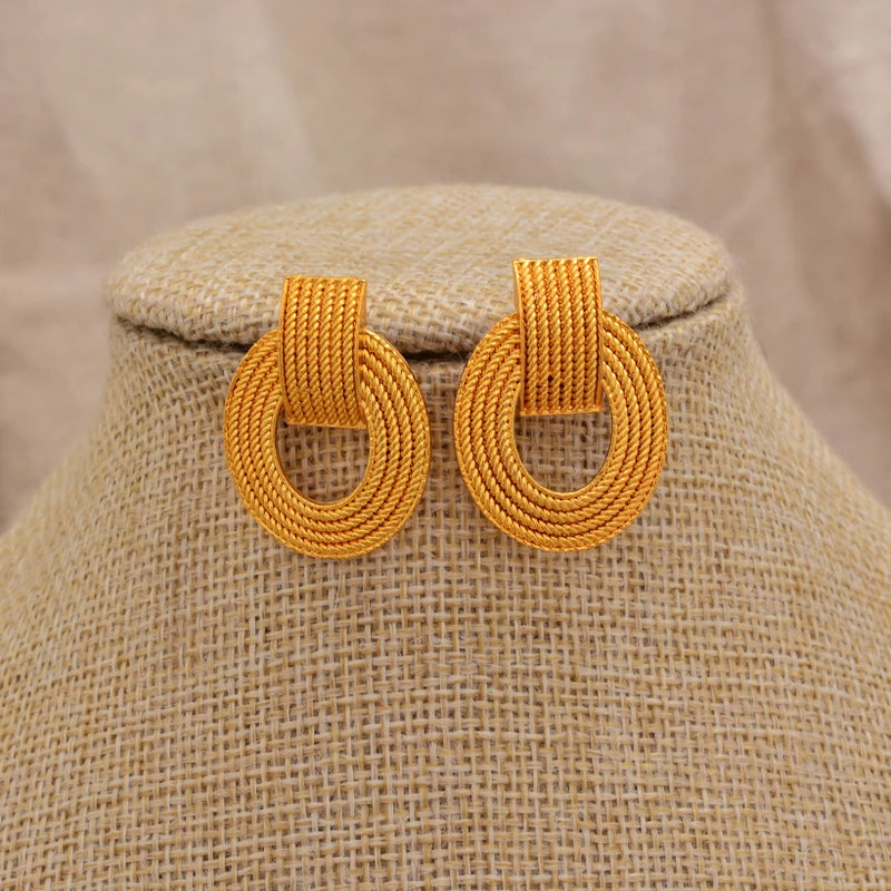 Jewelry Set For Women  Gold Plated With Necklace Pendant Nigerian Wedding Jewelry