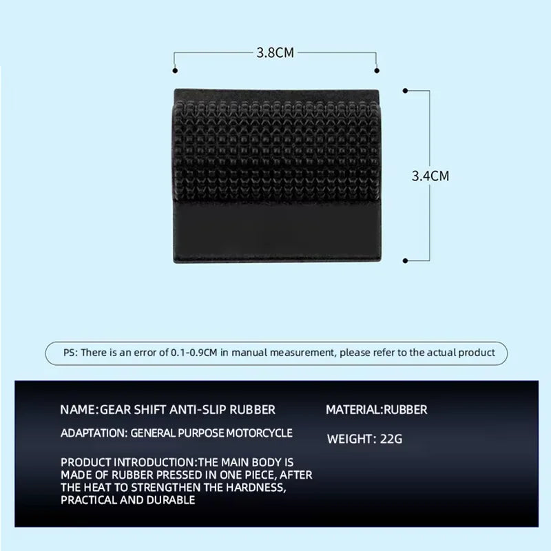 1pc Motorcycle Shift Gear Lever Anti-skid Pedal Rubber Cover Shoe Protector Foot Peg Toe Gel  Motorcycle Rain Boots Accessories