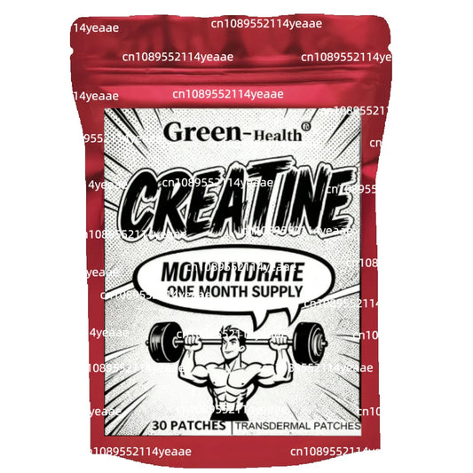 30 Patches Creatine Monohydrate Transdermal Patches - Muscle Growth Strength Increase Energy Output Enhancer