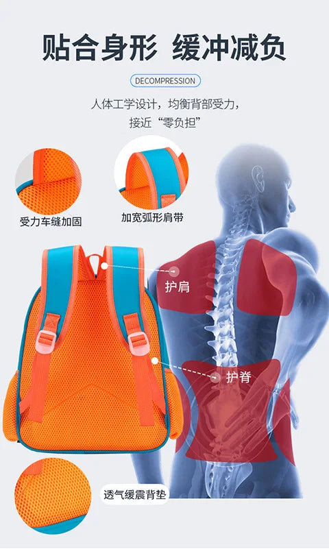 Nuevas mochilas Elsa para niñas de 3 a 7 años, de gran capacidad, impermeables, ligeras, cómodas y transpirables, protegen la columna vertebral.