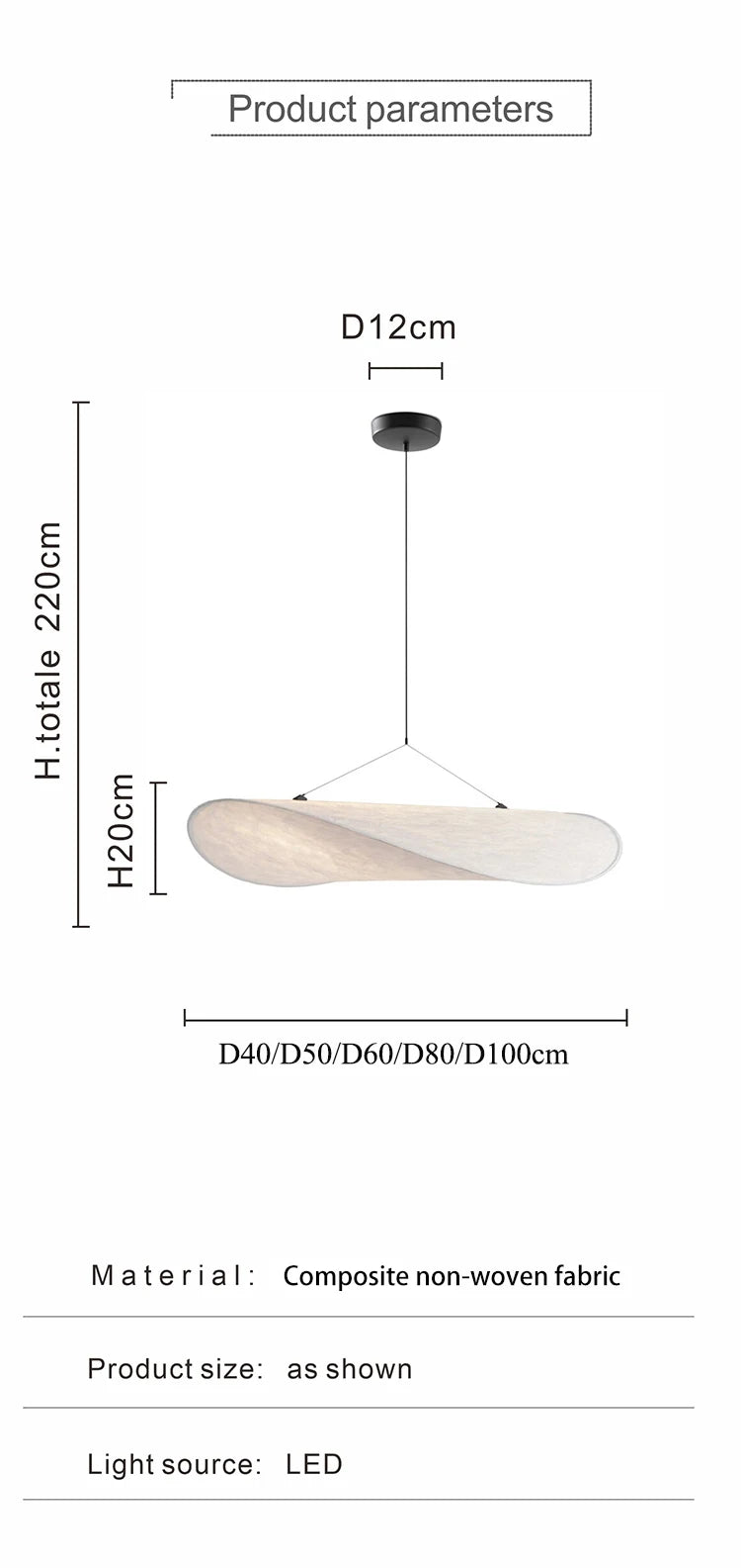 Wabi Sabi Silk Pendant Lamp Modern LED Ceiling Chandelier Light for Living Room Dining Bedroom Indoor Home Decor Light Fixtures