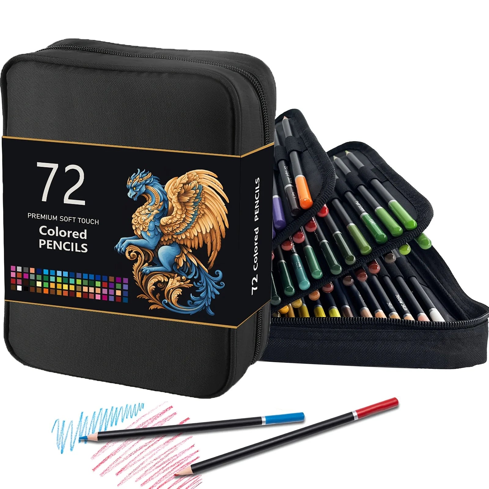 72/120/180/260 Color Lead Pencil Set - Vibrant Watercolor-Style Pencils, Erasable, Perfect for Artists & Beginners, Art Supplies