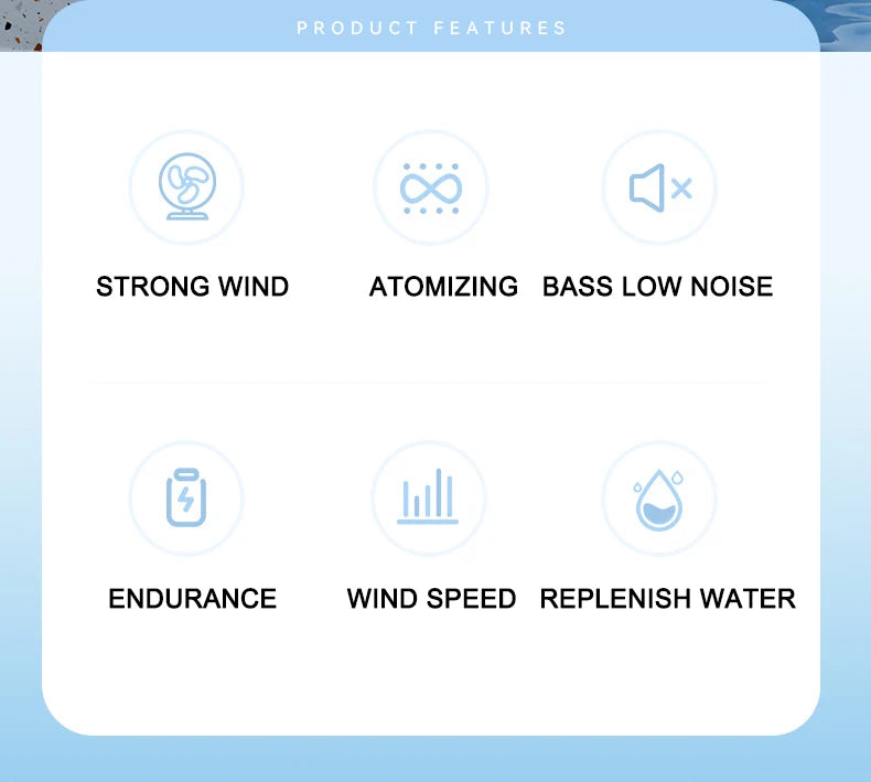 Portable Handheld Spray Fan,Water Spray Mist Fan,Student Dormitory Mini Fan,Summer Supplies, Cooling Tools,Outdoor Small Fan 1pc