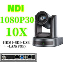 4K/1080P SDI NDI PTZ Camera 10X/20X Optical Zoom, HDMI/USB/POE | IP Live Streaming Camera for Church/Meeting/Broadcast (Youtube)