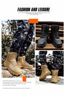 Upgraded Tactics Combat Training Boots Male Outdoors Camping Anti-wear Rapid Response Hiking Shoes Fishing Hunting Sneakers Men