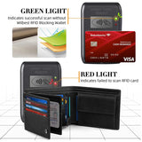 Wallets for Men Multi-functional RFID Blocking Slim Wallet with 15 Credit Card Holders