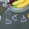 6pcs/12pcs Clear Tablecloth Clips, Picnic Table Cloth Clip, Windproof Table Cover Holder Clamps For Home, Kitchen, Restaurant