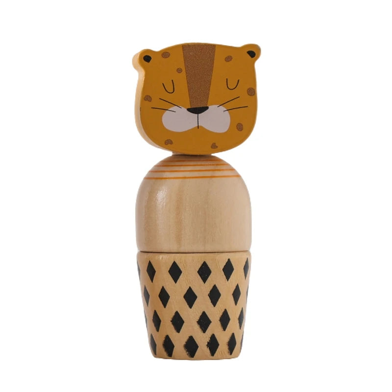 Montessori Toys For Babies Wooden Cartoon Animal Jigsaw Puzzle Toy Baby Education Puzzle Game Newborn Hand And Foot Exercise Toy