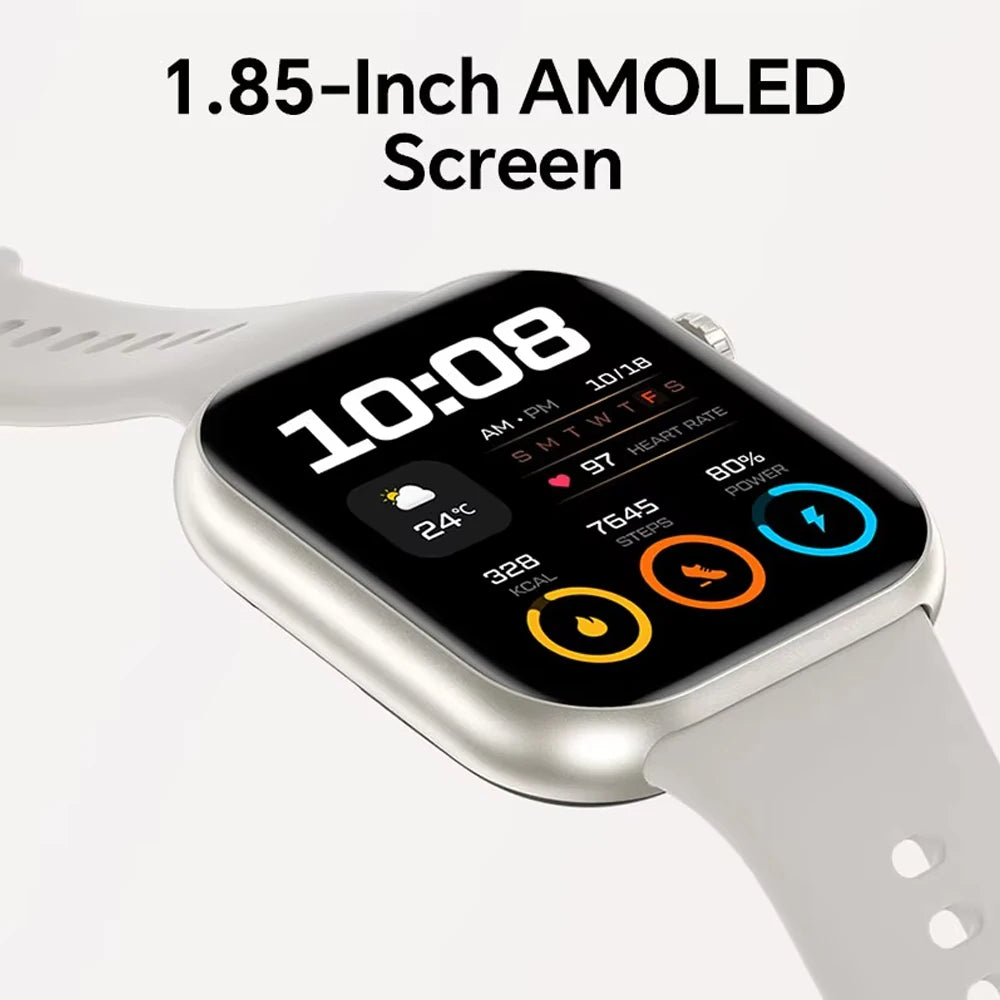 Smartwatch HONOR CHOICE Watch 2i (Versão Global), Tela AMOLED de 1,85", Monitoramento de Saúde 24h