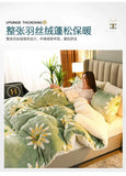 Plaid Super Thick Warm Blankets for Winter Autumn Milk Fleece Thicken Warmth Sleeping Blanket Soft Fluffy Comforter Quilt Duvet