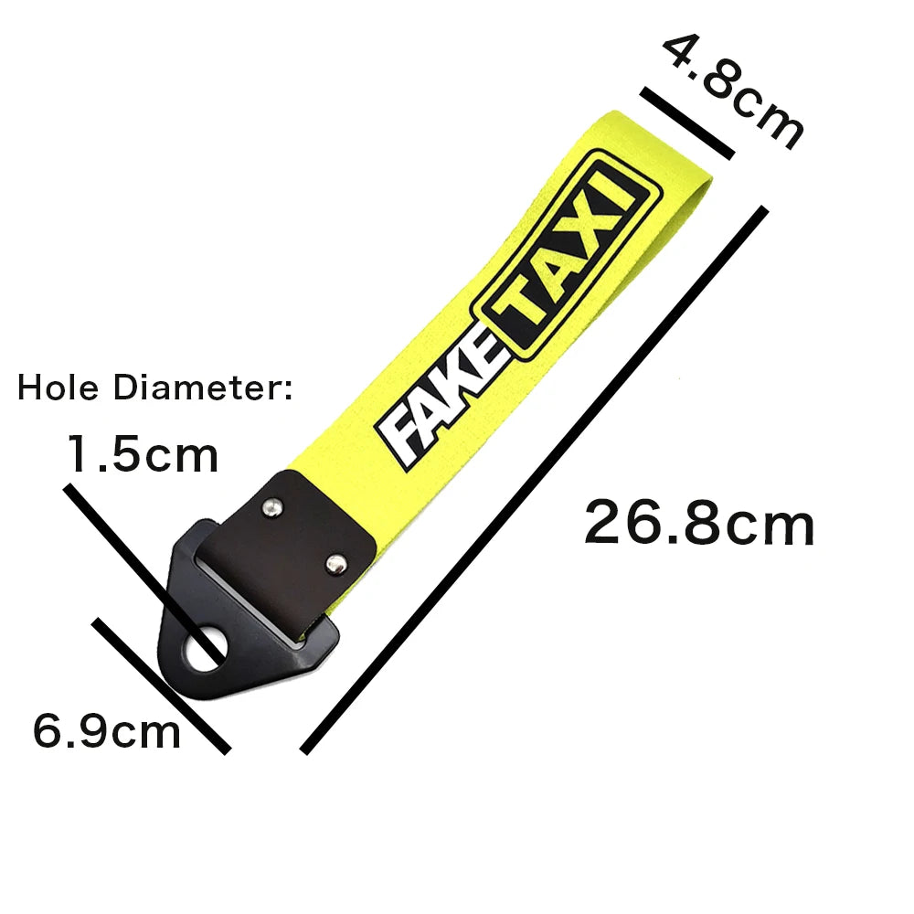 Correa de remolque colgante para coche con cultura de carreras JDM, cuerda de remolque, cinta, parachoques, accesorios para NOS HKS Initial D