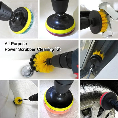 Kit de cepillos eléctricos para taladro de 22/3 piezas, cepillo de fregado eléctrico para alfombras, superficies de baño, bañeras, muebles, duchas, azulejos, neumáticos, herramienta de limpieza 