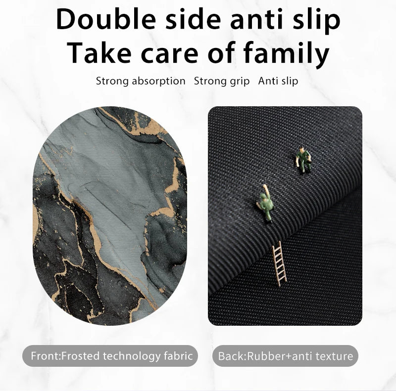 Diatomaceous Earth Bath Mat Bathroom Rug Absorbent Non-slip Floor Foot Mats Quick Dry Shower Carpet Toilet Pad Doormat Washable