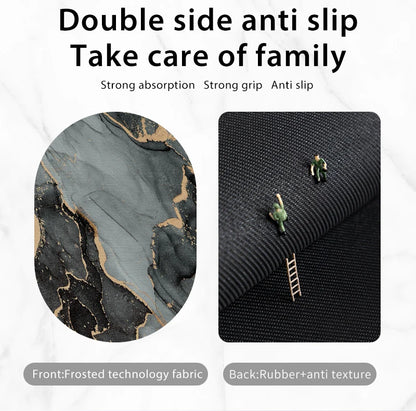 Diatomaceous Earth Bath Mat Bathroom Rug Absorbent Non-slip Floor Foot Mats Quick Dry Shower Carpet Toilet Pad Doormat Washable