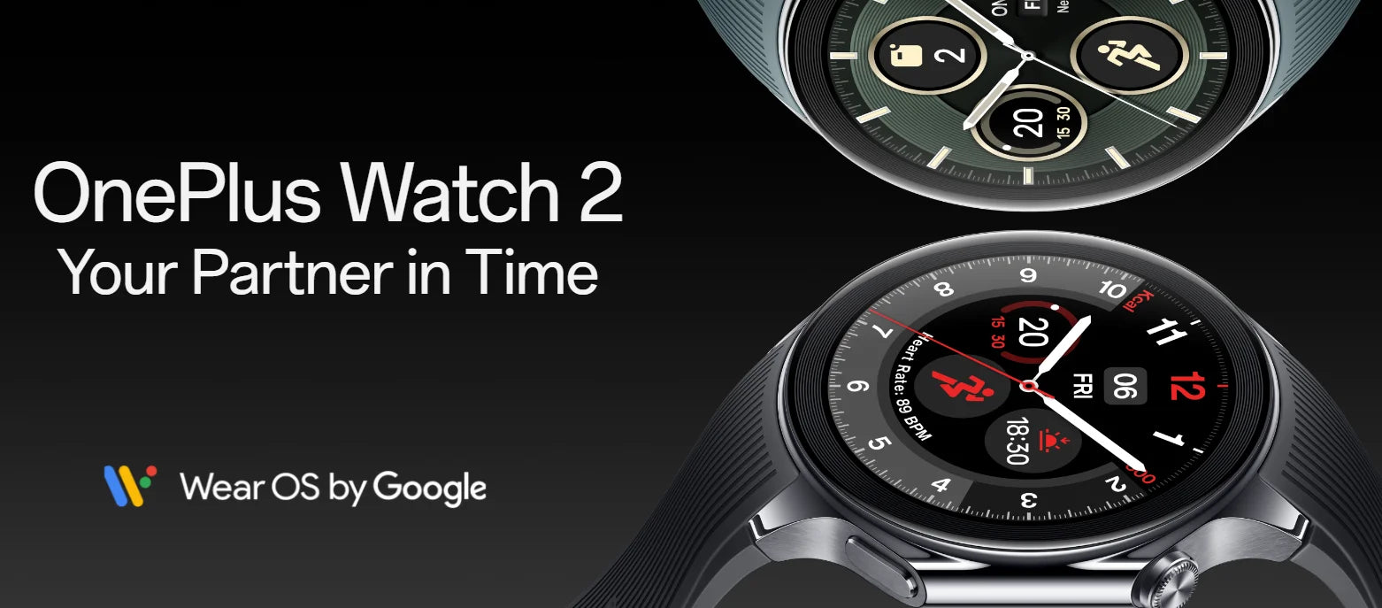 Global Version OnePlus Watch 2 Smart Watch 1.43'' AMOLED Display Snapdragon W5 Gen 1 Dual Frequency GPS Wear OS 4 NFC