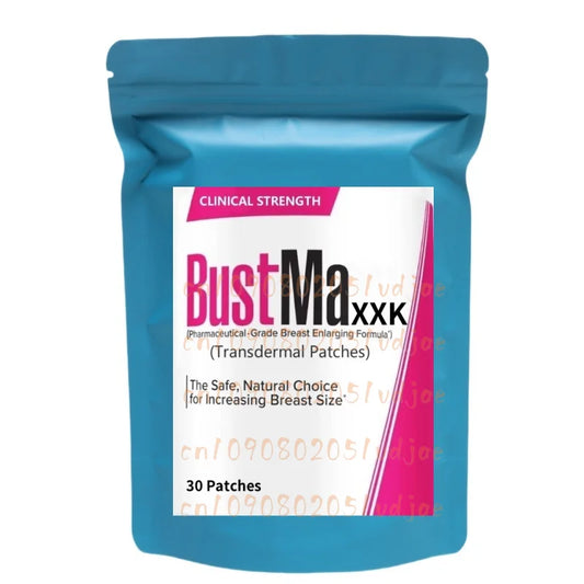 BUSTMAXXk Suplemento de aumento de senos de potencia clínica, parche de estrógeno, 0% añadido, seguro y sin efectos secundarios