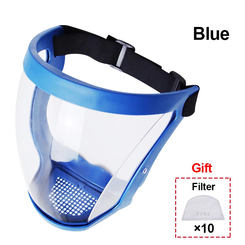Máscara protectora de trabajo transparente, protector facial transparente, pantalla protectora, accesorios de cocina, gadgets 