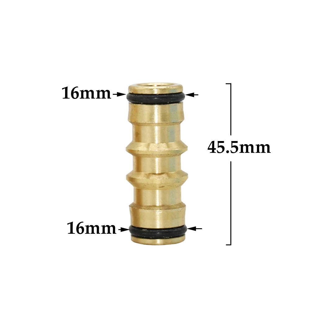 Conector rápido de manguera de latón de 1/2'', 5/8'', 3/4'' y 1'', accesorio de cierre de agua, rosca de cobre, adaptador para pistola de riego de jardín