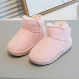 Winter Baby Girl Shoes New Toddler Snow Boots Children Infant Plush Warm Kids Short Boots Boys Cotton Shoes Size 15-24