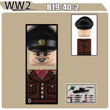 WW2 Military Soldier Figures Building Blocks Soviet British Army German Camouflage Warrior Infantry Accessories Bricks Toys Gift