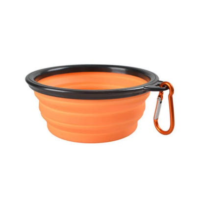 Comedero portátil para mascotas, de TPR duradero, plegable, de silicona, para gatos y perros, para viajes al aire libre, para agua y comida.