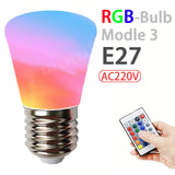Multicolor RGB Lâmpada LED, 16 Cores, E27 Base, 220V, Iluminação Doméstica, Regulável, 24 Key, Controle Remoto, Atmosfera Neon Light