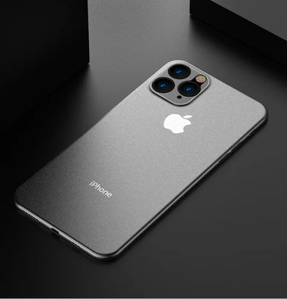 Nueva funda ultrafina mate de PP de 0,2 mm para iPhone 11, 12, 13, 14, 15 Pro, X, XR, Xs Max, 13 mini, 7, 8 Plus, SE 2020, carcasa rígida de PC transparente.