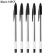 5/10 Pcs Black Red Blue Ballpoint Pen 1.0mm Ballpoint Pen Student Signing Pen Writing Pen Stationery School Office Accessories