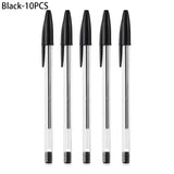 5/10 Pcs Black Red Blue Ballpoint Pen 1.0mm Ballpoint Pen Student Signing Pen Writing Pen Stationery School Office Accessories