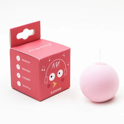 Juguetes inteligentes para gatos, pelota interactiva de peluche, juguete eléctrico de entrenamiento con hierba gatera, juguete con sonido táctil para gatitos, producto para mascotas, juguete con chirrido, pelota, suministros para gatos