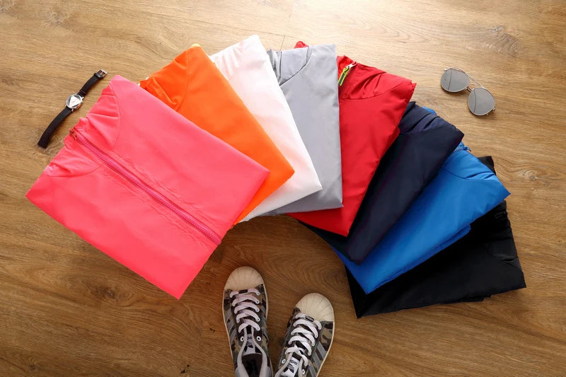 New trendy brand sports jacket, casual and comfortable fabric, fashionable, lightweight and cool outdoor zipper cycling suit