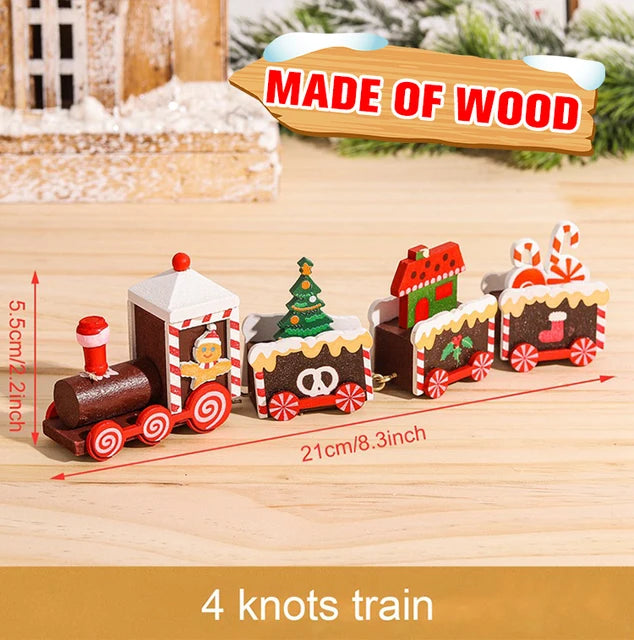 Christmas Train Decorations for Home, Merry Christmas Ornament, Noel Gifts, Happy New Year, 2025, 2024 