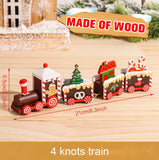 Christmas Train Decorations for Home, Merry Christmas Ornament, Noel Gifts, Happy New Year, 2025, 2024 