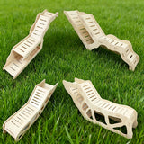 Hamster Wooden Hideout Cave Toy for Dwarf Hamsters Golden Bears Hideaway House with Peekaboo Design Small Animal Cage Accessories
