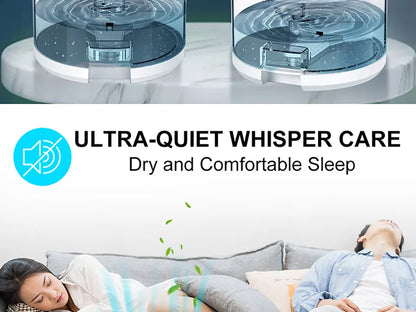 Electric Dehumidifier Moisture Absorbers Air Dryer With 1000ml Water Tank Quiet Air Home Dehumidifier For Bedroom Wardrobe