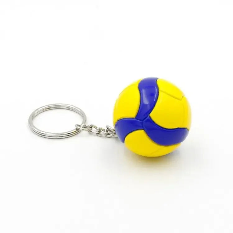 1xFashion PVC Volleyball Keychain Ornaments Business Volleyball Gifts Beach Ball Sport For Players Men Women Key Chain Gift 2024