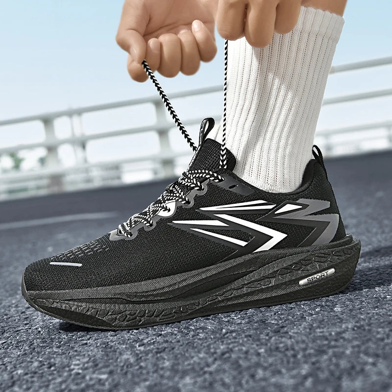 Running Sneakers Men Lightweight Breathable Non-Slip Wear-Resistant Soft Gym Jogging Shoes Comfort Marathon Sport Shoes for Man