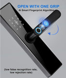 H4 Tuya Electronic Lock Wifi Smart Door Lock Fingerprint Lock Password IC Card Key USB Charge For Smart Home