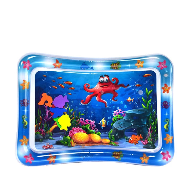 Colchoneta inflable boca abajo Infinno, juguetes premium para bebés, colchoneta de juego acuático para bebés y niños pequeños 