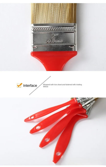 Red paint does not shed dust brush, cleaning brush, paint tools, paint brush
