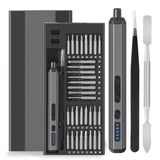 Precision Electric Screwdriver Set 68 in 1 Cordless 64 S2 Precision Drill Bits 5 Torque Settings LED Hand Repair Tool Kit