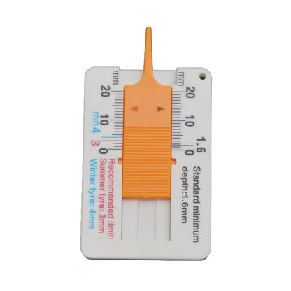 Leve pneu passo profundidade calibre, pneus acessórios, pinça verificando ferramenta, alta qualidade plástico profundidade, 0-20mm