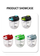 500/900ML Manual Food Processor Vegetable Chopper Hand Crank Garlic Mincer Portable Onion Cutter Fruits Herb Kitchen Accessories