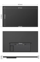 HGFRTEE 18.5inch Portable Monitor 100Hz RGB100% With VESA Hole & Back bracket Laptop Extended Display ADS-IPS HDR Screen