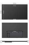 HGFRTEE 18.5-inch Portable Monitor 100Hz RGB100% With VESA Hole & Back Bracket Laptop Extended Display ADS-IPS HDR Screen
